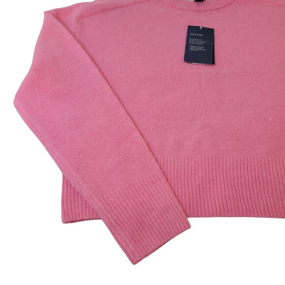Universal Thread Pink Crewneck Sweater XS Recycled Polyester Blend Ribbed Hem Wo - Picture 7 of 8